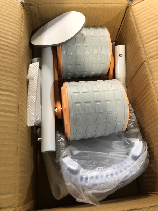 View 2 of CHNLML 2023 New with timer Ab Abdominal Exercise Roller Elbow Support, abs roller wheel core exercise equipment