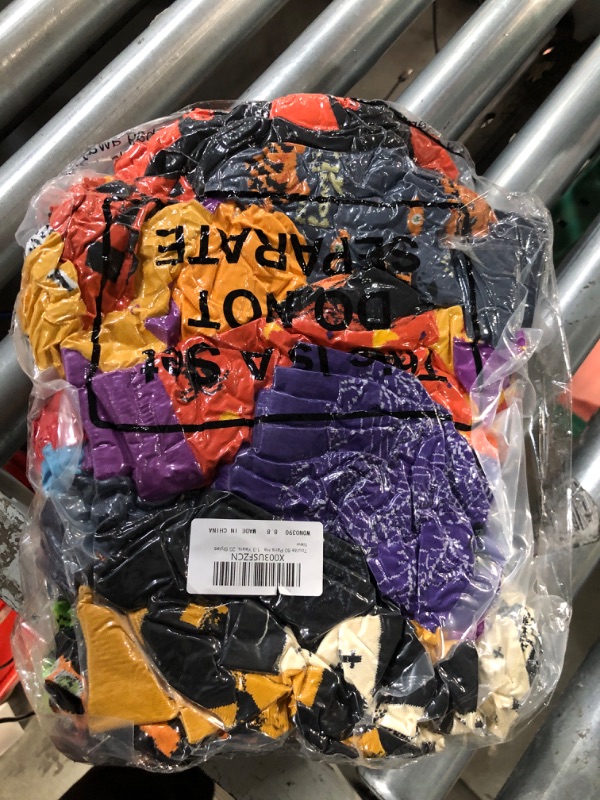 Photo 1 of Toulite 60 Pairs Halloween Socks Colorful Crew Socks Novelty Kids Silly Socks Ghosts and Bats Cute Stockings for Boys and Girls Halloween Party Favors, 6-10 Years