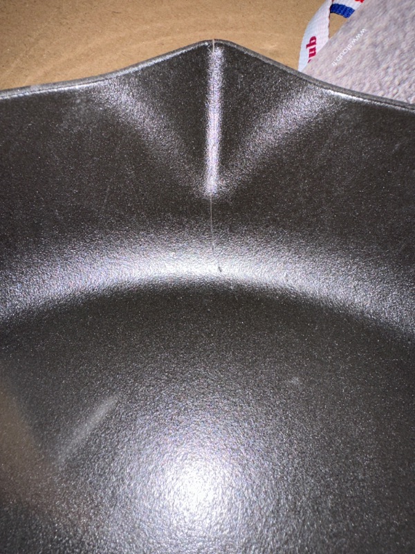 Photo 7 of **DAMAGED** READ NOTES AND SEE PICS BELOW** Staub Cast Iron 10-inch Fry Pan - Matte Black, Made in France