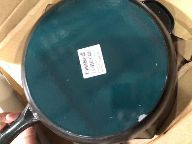 Photo 4 of **DAMAGED** READ NOTES AND SEE PICS BELOW** Staub Cast Iron 10-inch Fry Pan - Matte Black, Made in France