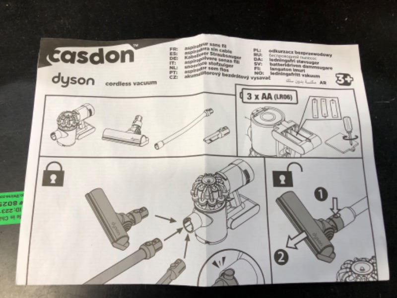 Photo 2 of Casdon Dyson Cordless Vacuum | Interactive Toy Dyson Vacuum For Children Aged 3+ | Includes Working Suction For Realistic Play