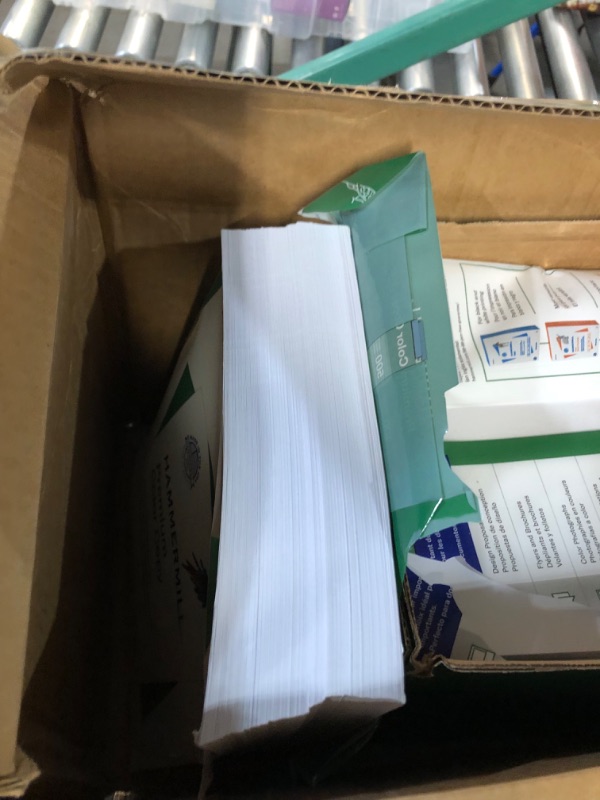 Photo 1 of Hammermill Printer Paper, Premium Color 28 lb Copy Paper, 8.5 x 11 - 5 Ream (2,500 Sheets) - 100 Bright, Made in the USA, 102450C Letter (8.5x11) 5 Ream | 2500 Sheets