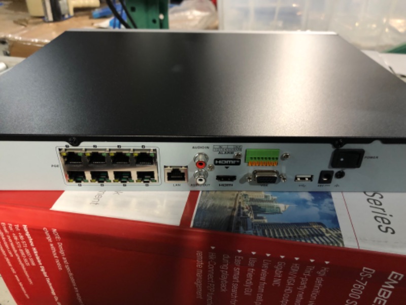 Photo 4 of DS-7608NI-K2/8P HIKV 8 Channel 8 PoE 4K Network Video Recorder NVR, (NO HDD)