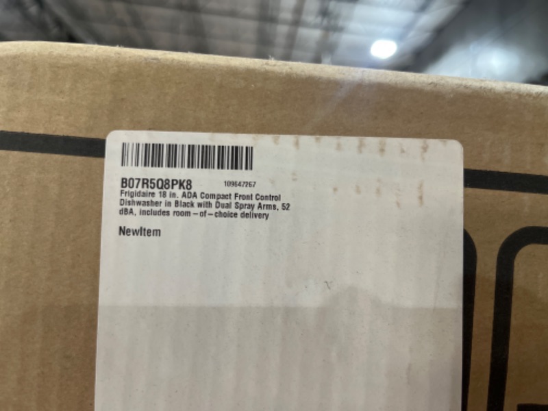 Photo 1 of Frigidaire 18 in. ADA Compact Front Control Dishwasher in Black 