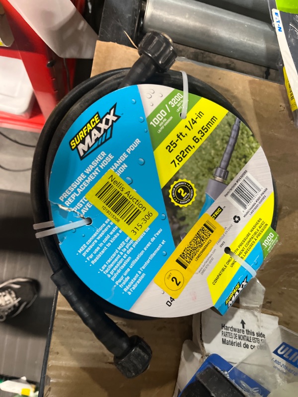 Photo 2 of Blue Hawk 1/4-in x 25-ft Rubber Pressure Washer Hose