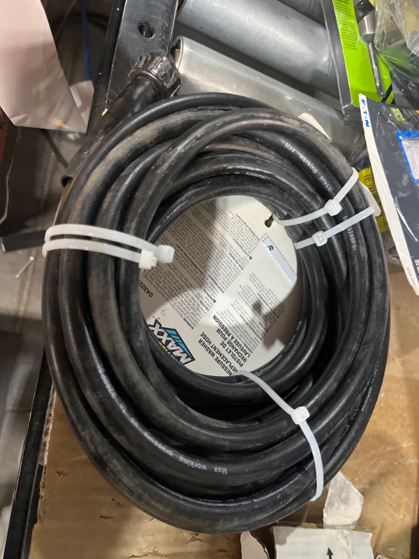 Photo 3 of Blue Hawk 1/4-in x 25-ft Rubber Pressure Washer Hose