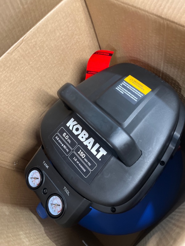 Photo 2 of Kobalt 6-Gallons Portable 150 Psi Pancake Air Compressor