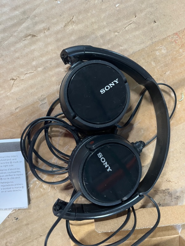 Photo 4 of ***READ NOTES***Sony ZX Series Wired On Ear Headphones - Black (MDR-ZX110)