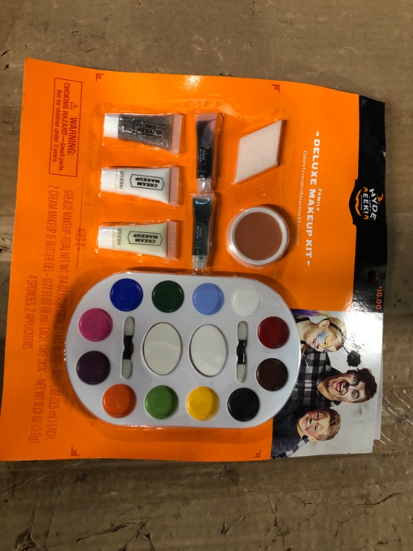 Photo 1 of  Family Deluxe Halloween Costume Makeup Kit - Hyde & EEK!  2 PACK