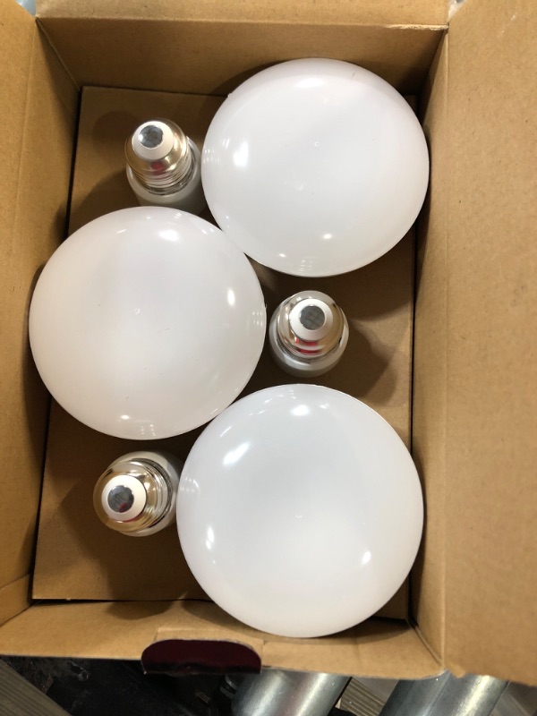 Photo 2 of 65-Watt Equivalent BR30 Dimmable LED Light Bulb Daylight (6-Pack)