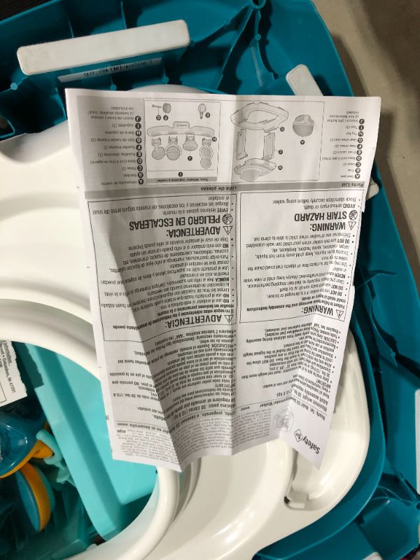 Photo 7 of ***MISSING FRONT WHEELS - OTHER PARTS LIKELY MISSING AS WELL***
Safety 1st Ready, Set, Walk Dx Developmental Walker, Spotlight Teal