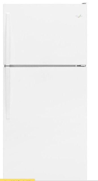 Photo 1 of ***NOT FUNCTIONAL - FOR PARTS - SEE NOTES***
Whirlpool 18.2-cu ft Top-Freezer Refrigerator WRT318FZDW (White)