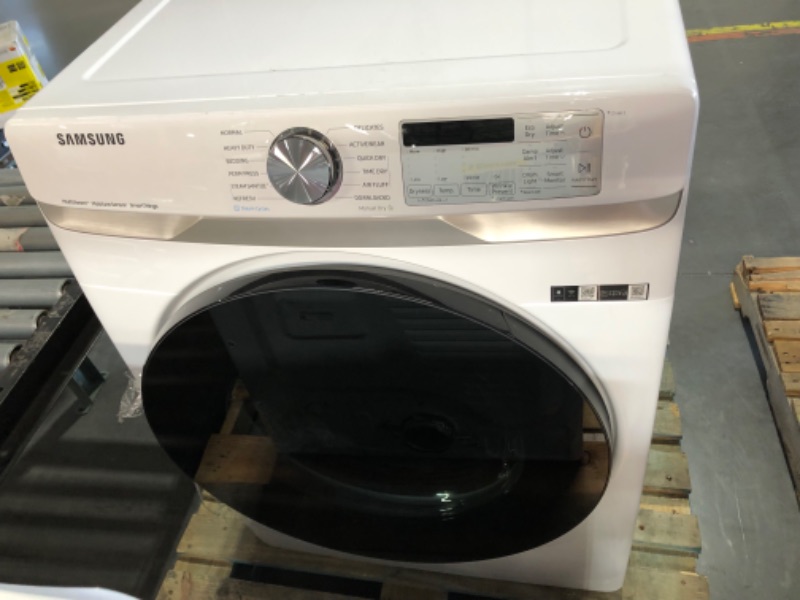 Photo 6 of Samsung - 7.5 Cu. Ft. Stackable Smart Gas Dryer with Steam Sanitize+ - White(SEE NOTES)