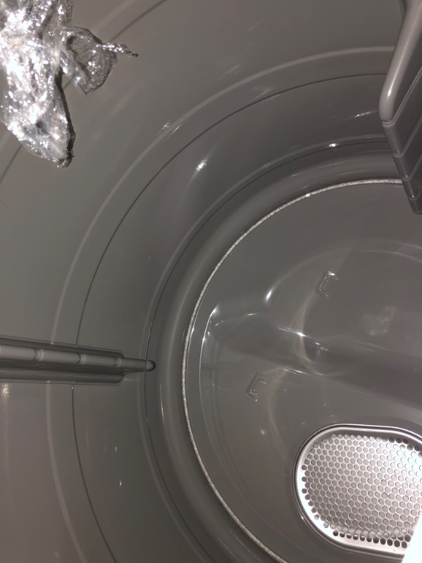 Photo 1 of Samsung - 7.5 Cu. Ft. Stackable Smart Gas Dryer with Steam Sanitize+ - White(SEE NOTES)