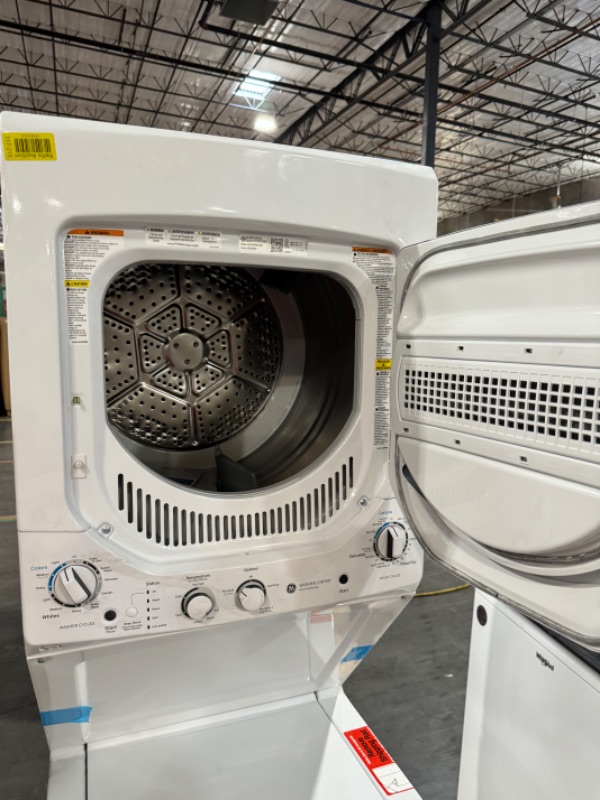 Photo 5 of GE Electric Stacked Laundry Center with 2.3-cu ft Washer and 4.4-cu ft Dryer