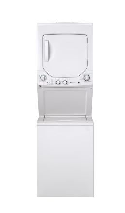 Photo 1 of GE Electric Stacked Laundry Center with 2.3-cu ft Washer and 4.4-cu ft Dryer