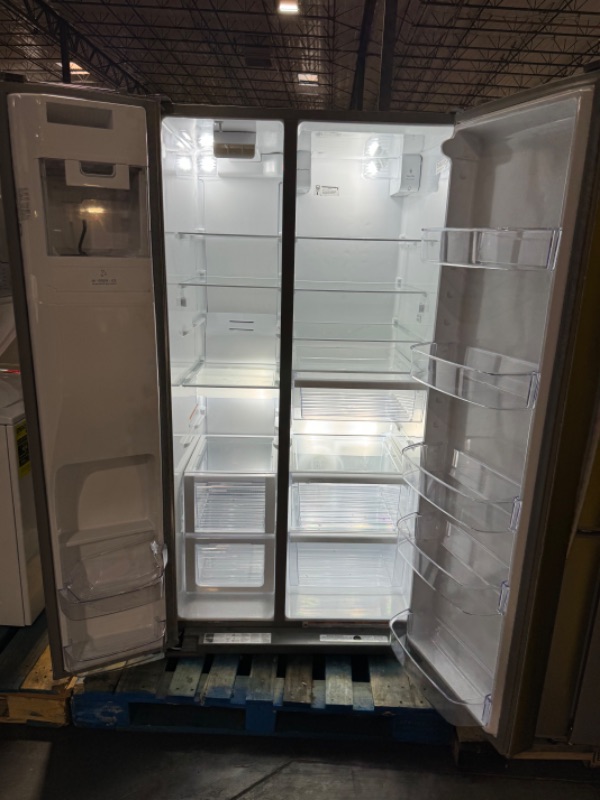 Photo 4 of Whirlpool 28.4-cu ft Side-by-Side Refrigerator with Ice Maker (Fingerprint Resistant Stainless Steel)
