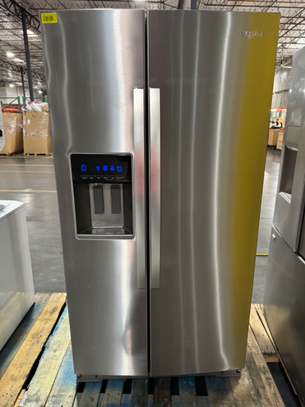Photo 2 of Whirlpool 28.4-cu ft Side-by-Side Refrigerator with Ice Maker (Fingerprint Resistant Stainless Steel)
