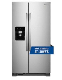 Photo 1 of Whirlpool 24.6-cu ft Side-by-Side Refrigerator with Ice Maker