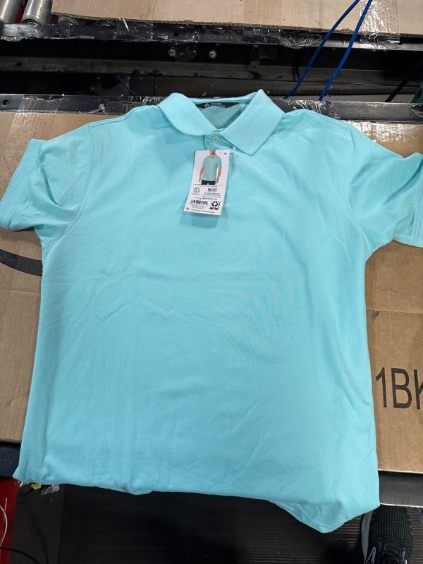 Photo 1 of Member's Mark Men Stretch Pique Polo XXL Isia Blue