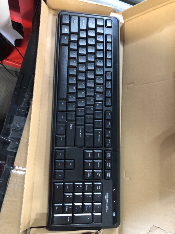 Photo 2 of Amazon Basics Wireless Computer Keyboard and Mouse Combo (MISSING MOUSE)