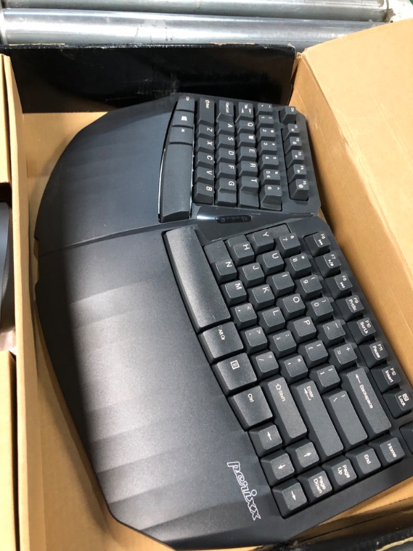 Photo 4 of Perixx PERIDUO-813B US, Wireless Ergonomic Compact Keyboard & Vertical Mouse - Bundle with a 6-Button Ergonomic Vertical Mouse