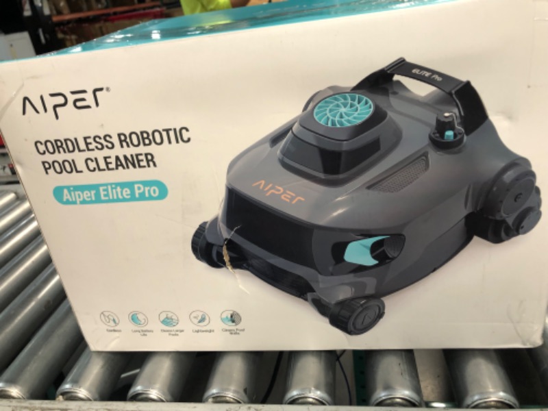 Photo 5 of *SIMILAR TO STOCK PHOTO* AIPER Pro ELite Cordless Robotic Pool Vacuum Cleaner- Dark Gray