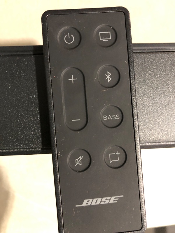 Photo 6 of * powers on but bluetooth seems to be faulty * 
Bose TV Speaker - Soundbar for TV with Bluetooth and HDMI-ARC Connectivity, Black, Includes Remote Control