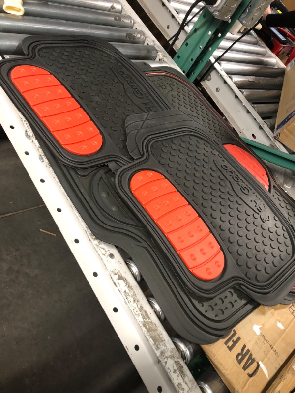 Photo 3 of Automotive Floor Mats Red Climaproof for All Weather Protection Universal Fit Heavy Duty  F11500RED