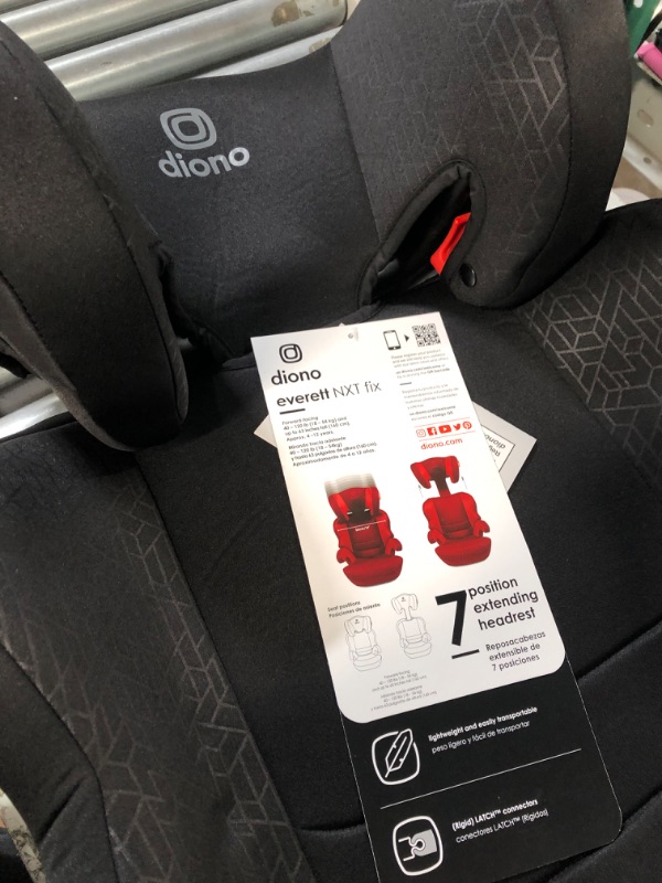 Photo 2 of Diono Everett NXT High Back Booster Car Seat with Rigid Latch