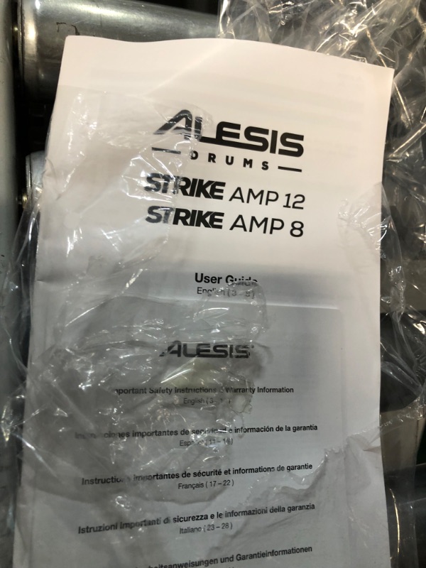 Photo 3 of *SEE NOTES* Alesis Strike Amp 8 - 2000-Watt Drum Amplifier Speaker for Electronic Drum Sets with 8-Inch Woofer & DRP100