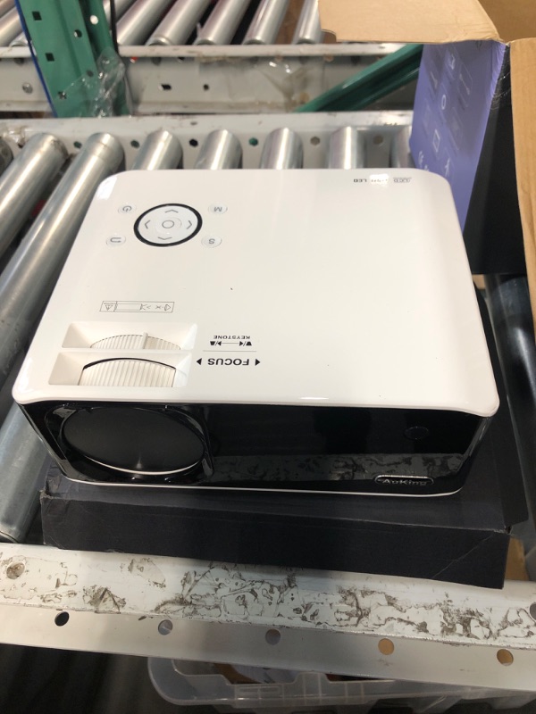 Photo 1 of AuKing Projector with WiFi and Bluetooth, 2023 Upgrade 480 ANSI Native 1080P 4K Projector 