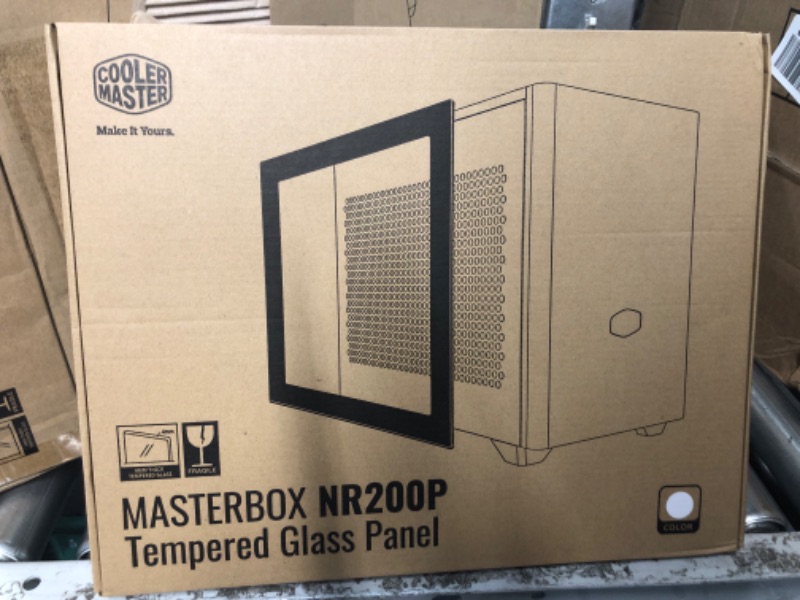 Photo 2 of Cooler Master NR200P White SFF Small Form Factor Mini-ITX Case, Tempered Glass or Vented Panel