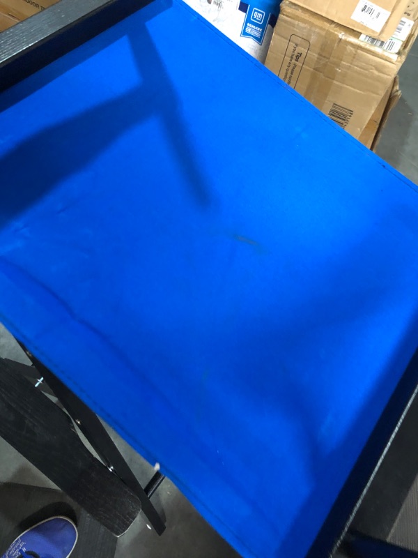 Photo 4 of **MISSING BACK CANVAS
Casual Home 24" Director's Chair Black Frame-with Royal Blue Canvas, Counter Height