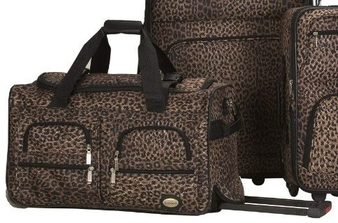 Photo 1 of **STOCK IMAGE FOR SAMPLE**
Rockland Vara Softside Roller Bag, Leopard