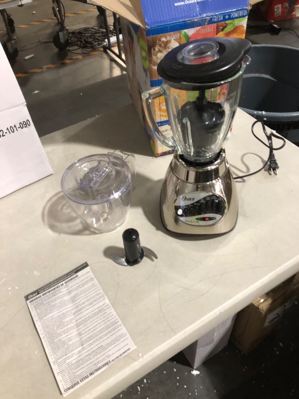 Photo 5 of **PARTS ONLY** *DAMAGE* *SEE NOTES* Oster Core 16-Speed Blender with Glass Jar, Black 