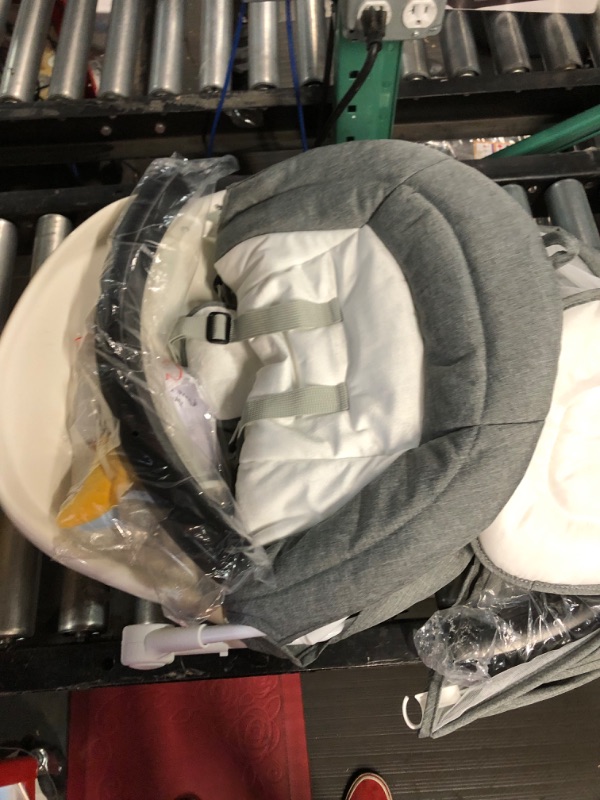 Photo 1 of **MISSING POWER CORDS**
ZRWD Baby Swing for Infants, 5 Speed for 5-26 lbs, 0-12 Months Gray