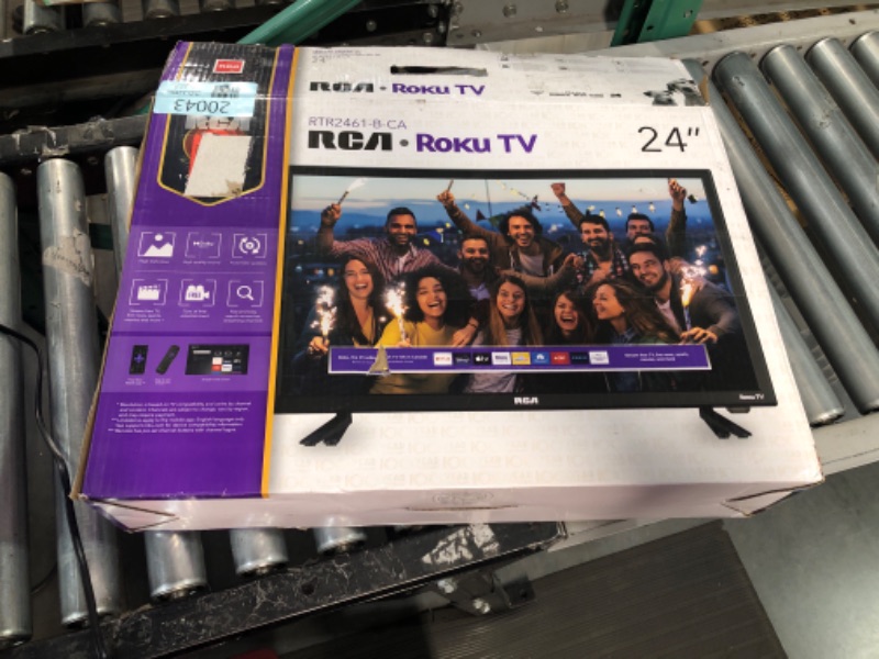 Photo 5 of RCA 24-inch Flat Screen 720p Roku Smart LED TV - RTR2461, 2022 Model