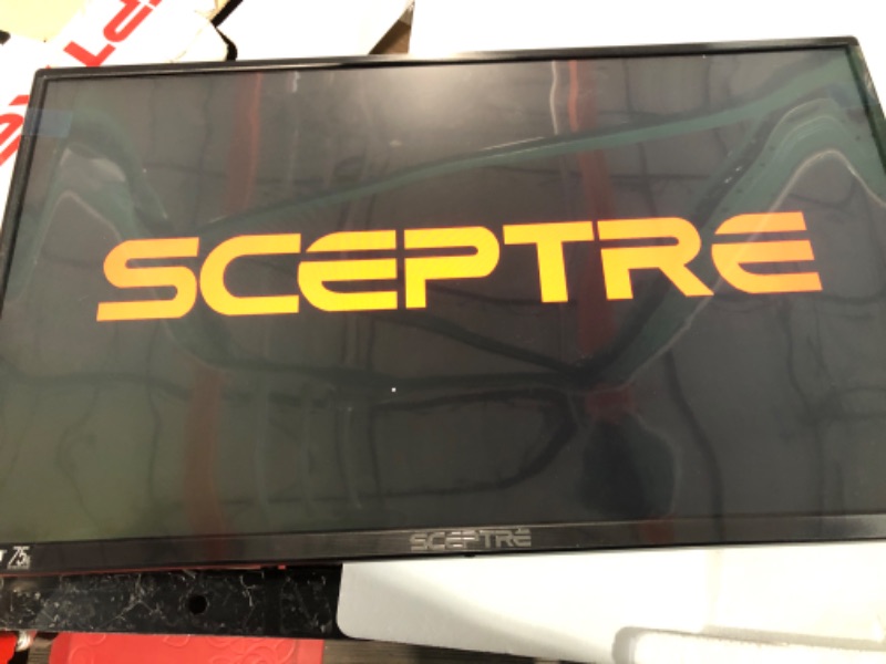 Photo 3 of Sceptre 24" Professional Thin 75Hz 1080p LED Monitor 2x HDMI VGA Build-in Speakers, Machine Black (E248W-19203R Series) 