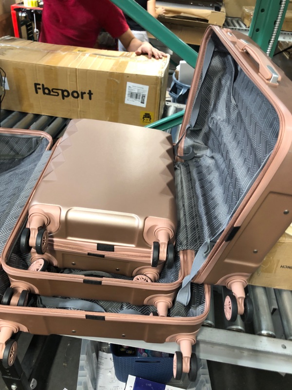 Photo 4 of * used item * good condition * see images * 
3PCS Hardshell Suitcase Set Roller Luggage Travel Set Spinner,Soft Rosegold
