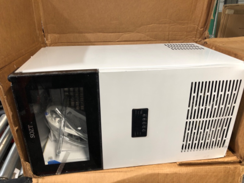 Photo 2 of PARTS ONLY DOOR AND PANEL ARE BROKEN******
Commercial Ice Maker Machine, 160Lbs/24H with 35Lbs Ice Capacity, 63Pcs Clear Ice Cubes per Round in 11-20Mins white