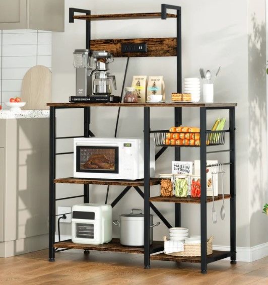 Photo 1 of Walsunny Kitchen Baking Rack with Outle, Freestanding Kitchen Storage Rack Organizer
