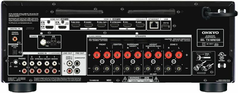 Photo 5 of (READ NOTES) Onkyo TX-NR6100 7.2 Channel THX Certified Network AV Receiver
