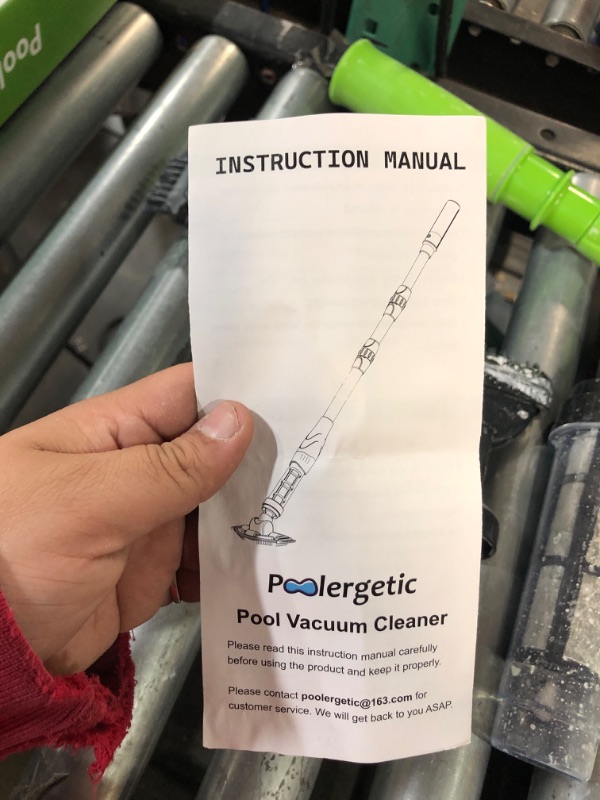 Photo 4 of * item not functional * sold for parts/repair * 
POOLERGETIC 3-in-1 Cordless Pool Spa Hot Tub Vacuum Cleaner, Handheld Pool Cleaner