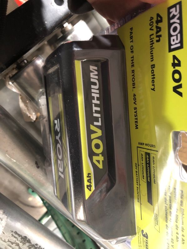 Photo 4 of Ryobi 40V 4.0 Ah Lithium-Ion Battery OP4040