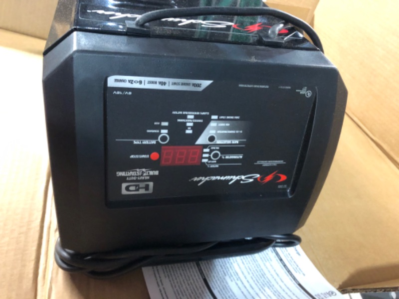 Photo 2 of **PARTS ONLY**
Schumacher SC1446 200 Cranking Amp 6V/12V Wheeled Battery Charger and Jump Starter
