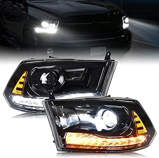 Photo 1 of  LED Projector Headlights, Passenger and Driver Side LED Tube Switchback White & Amber Parking Turn Signal Headlamps Assembly 