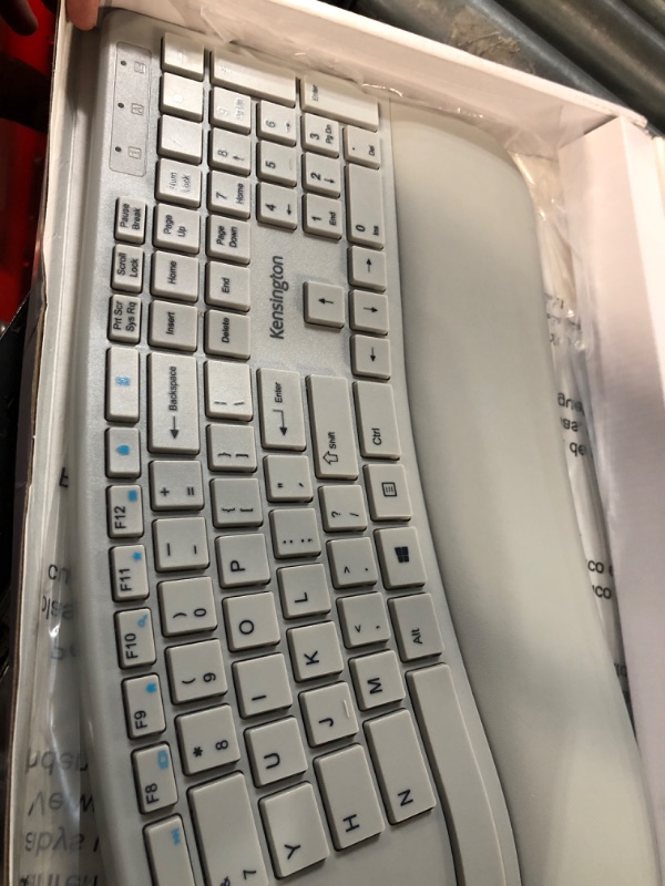 Photo 4 of Kensington Pro Fit Ergonomic Wireless Keyboard - Grey (K75402US)