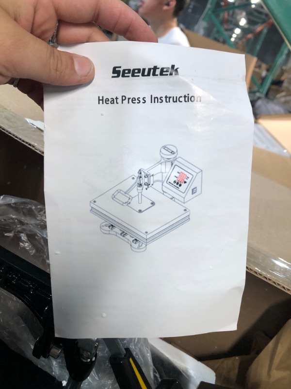 Photo 4 of Seeutek Heat Press 12" X 10" Professional Heat Transfer Digital Sublimation Machine 