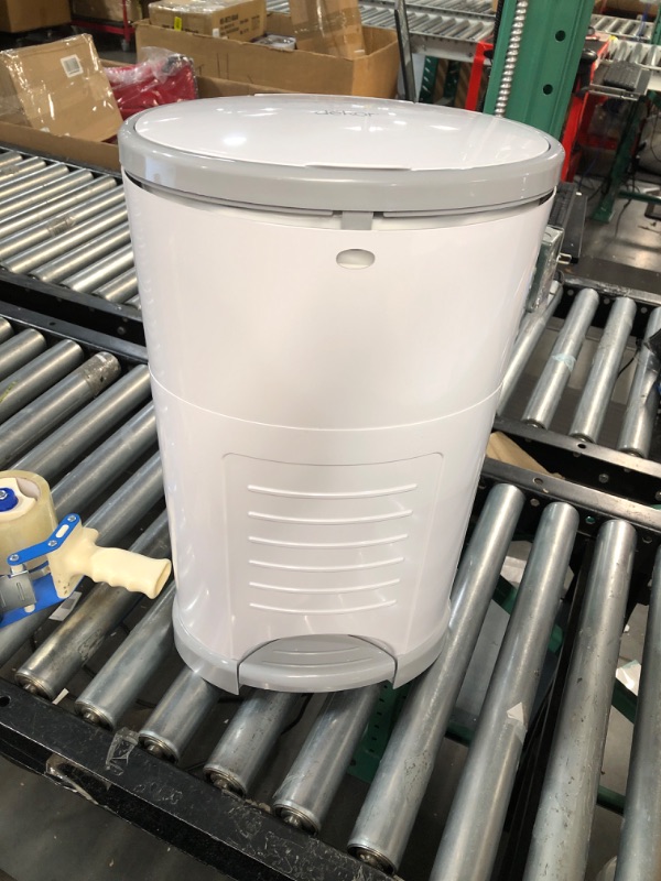 Photo 1 of Dekor Classic Hands-Free Diaper Pail | White | Easiest to Use | Just Step – Drop – Done | Doesn’t Absorb Odors | 20 Second Bag Change | Most Economical Refill System